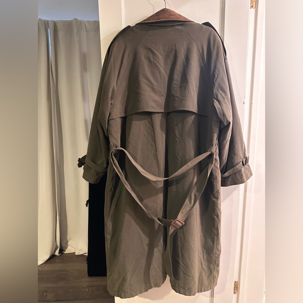 Vintage Pierre Cardin Brown Double-Breasted Trench Coat - Picture 3 of 6
